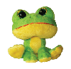 Dogit Luvz "Big Heads" - Plush Frog with Squeaker